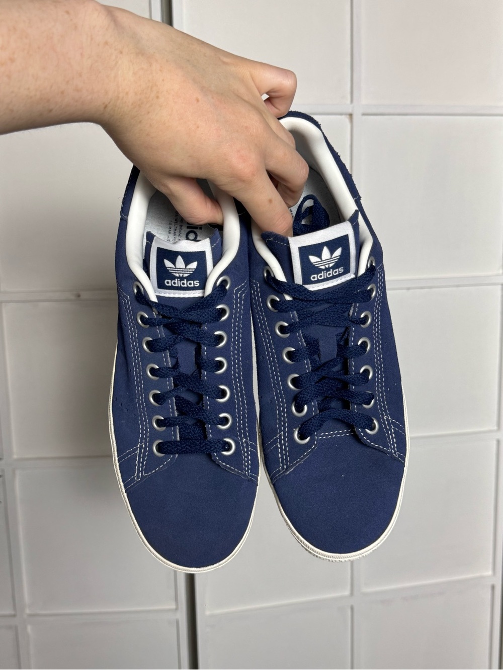 adidas Navy Suede Stan Smith Sneakers